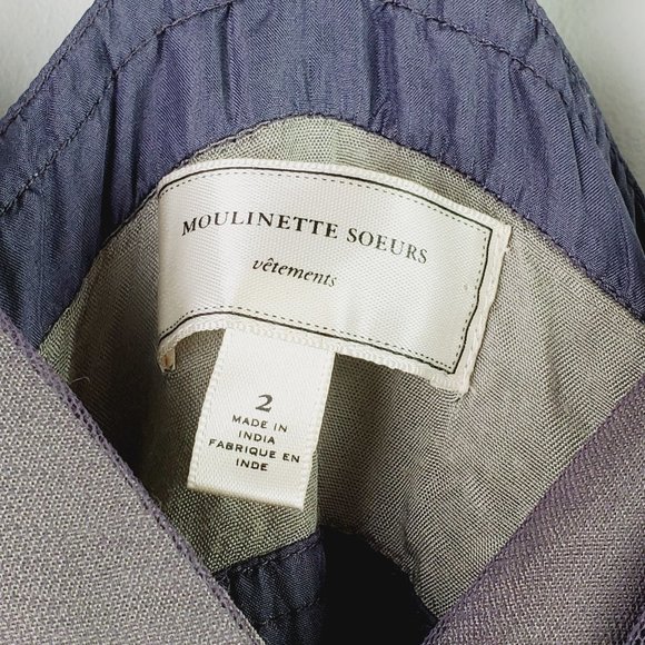 Moulinette Soeurs Tulle Dress Spirit Dress, Anthropologie, Ash Gray-Purple, Sz 2 - Picture 9 of 12